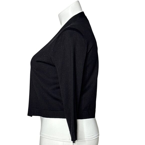 Tommy Hilfiger NWT Embellished Sequin Cardigan, Black Long Sleeves Women's XL - Picture 6 of 10